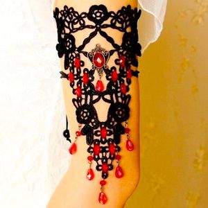 Victorian Gothic Crochet Arm Cuff